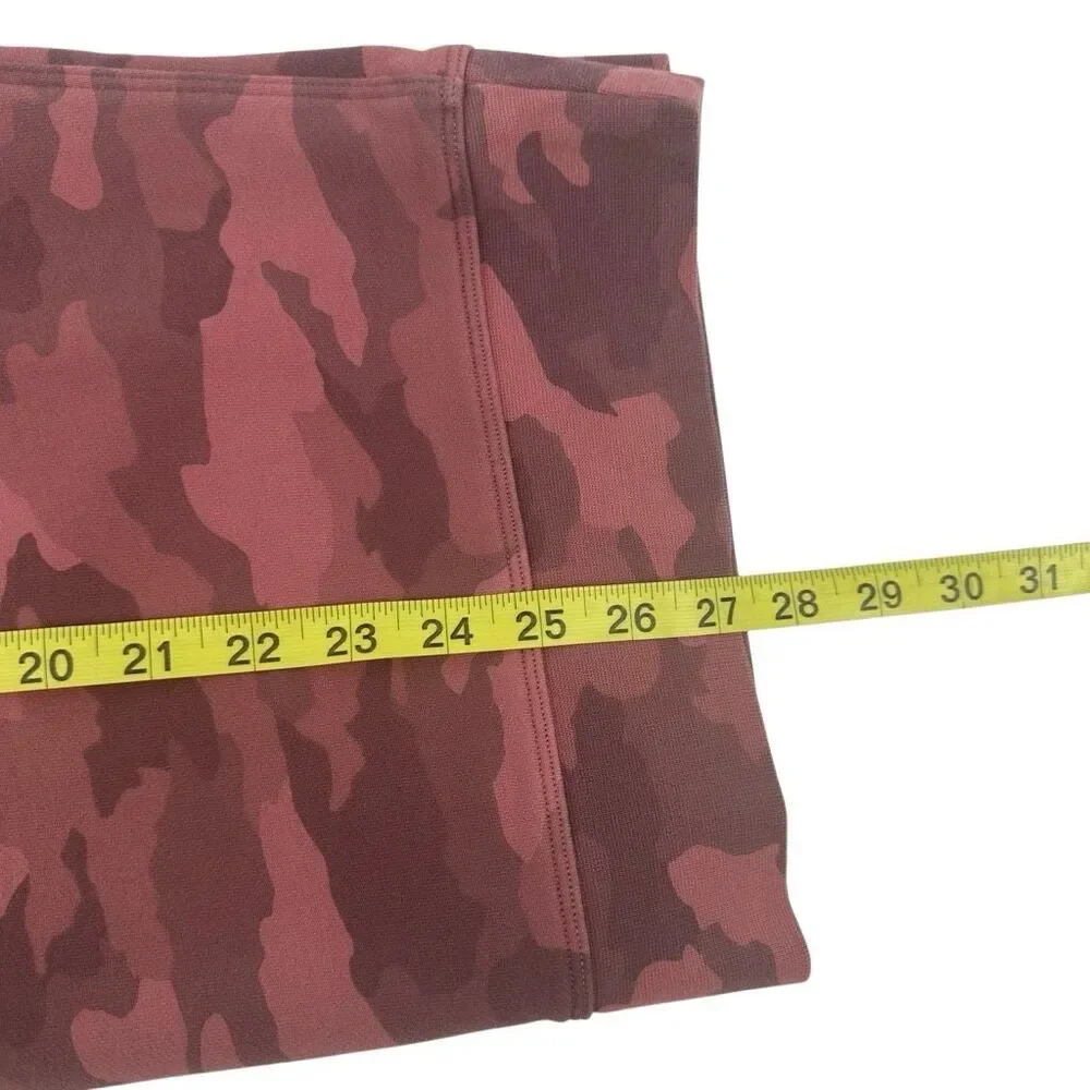 Lululemon Perfectly Oversized Crew Womens 8? Pink Camo Workout Fitness Active - Picture 7 of 7